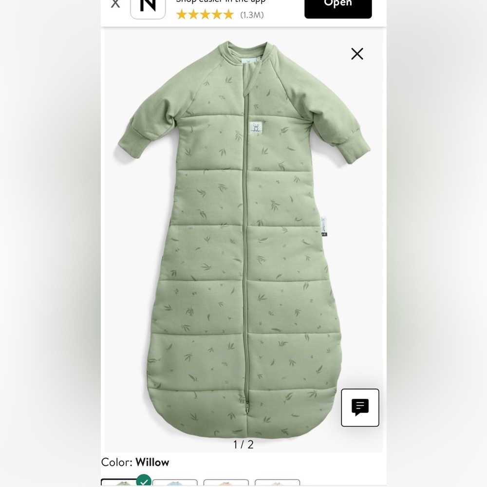 Ergobaby 1.0 tog sleep sack w/sleeves